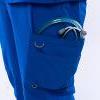 Pants pocket view of Cherokee Infinity scrubs in royal blue with sizes XXS-5XL available.